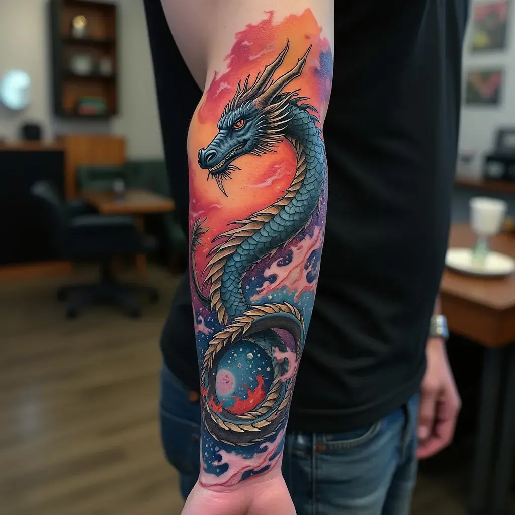 Cosmic Swirl Dragon