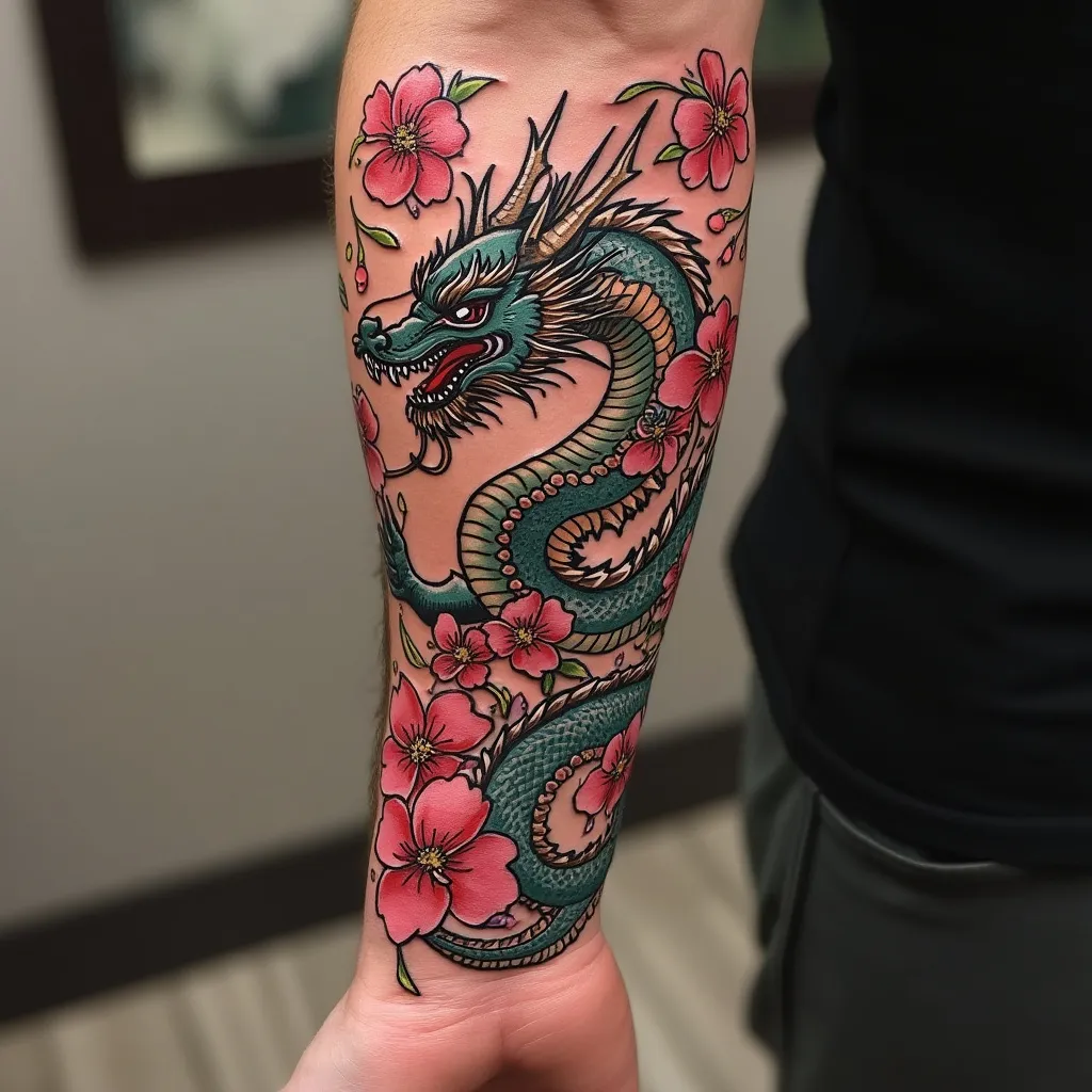 Cherry Blossom Dragon