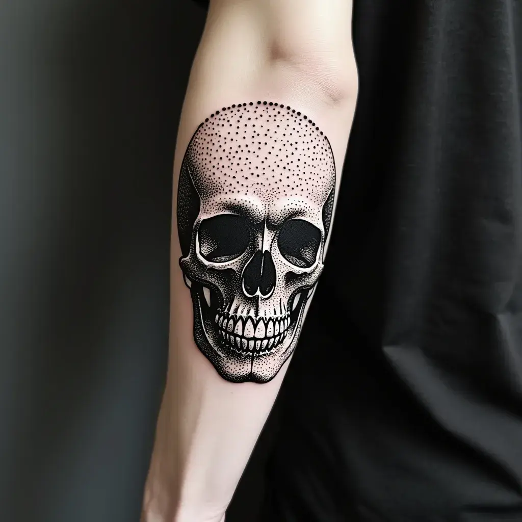 Dotwork Memento Mori