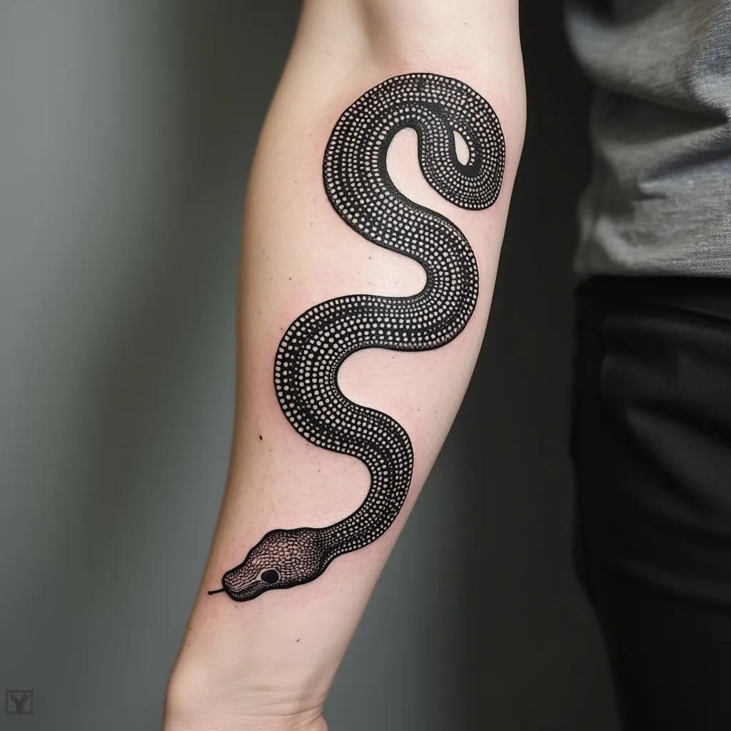 Dotwork Snake Patterns