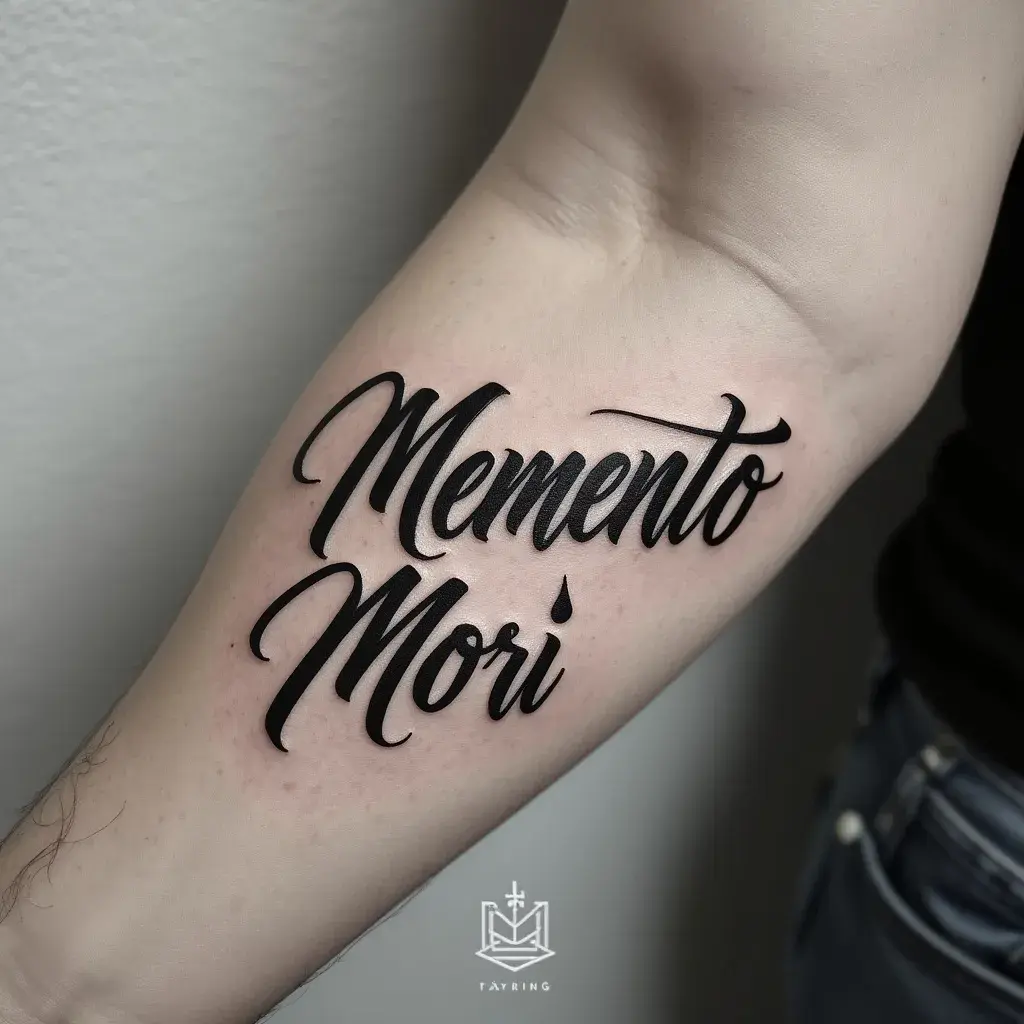 Elegant Memento Mori Lettering