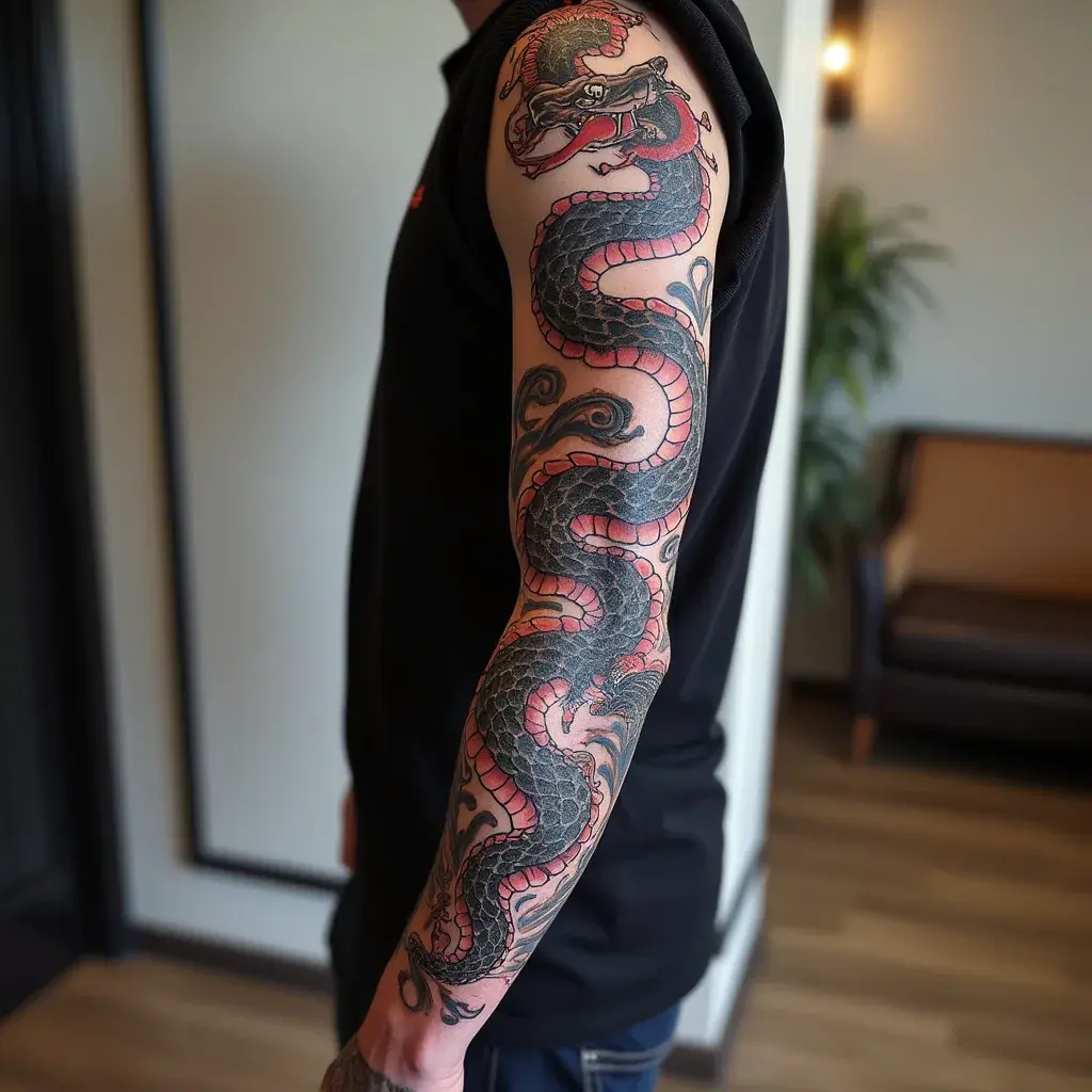 Full Color Japanese Snake