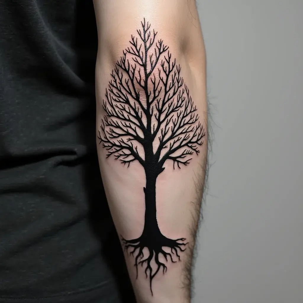 Geometric B&W Tree