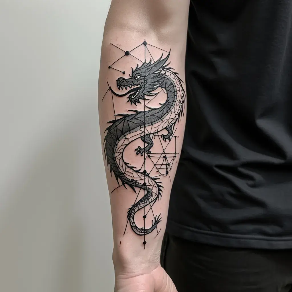 Geometric Dragon Shapes