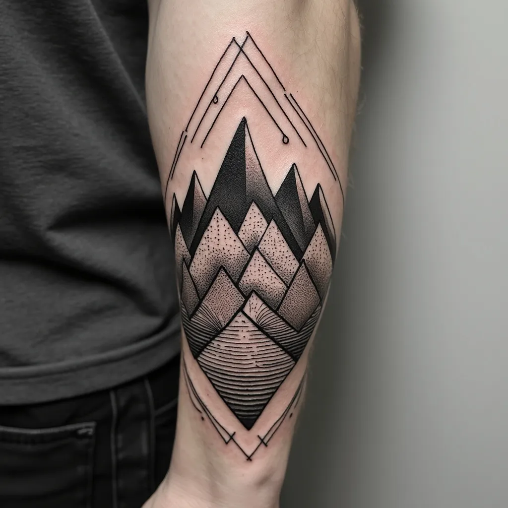 Geometric Mountain Range