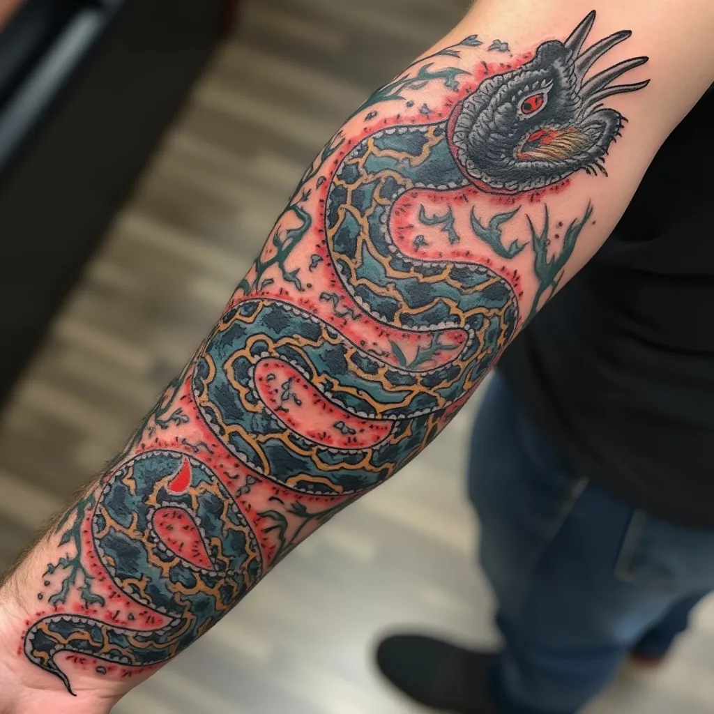 Japanese Snake Sleeve