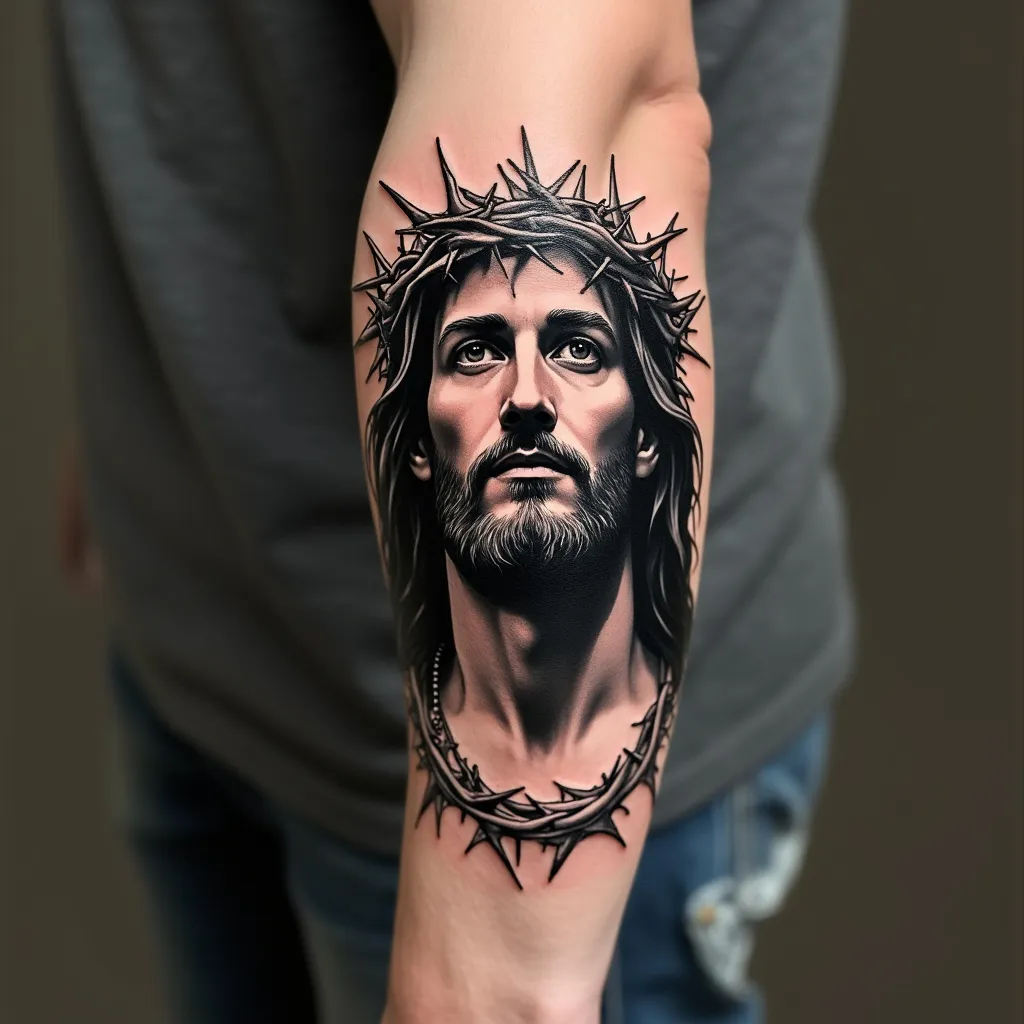 Jesus with Crown of Thorns Portrait