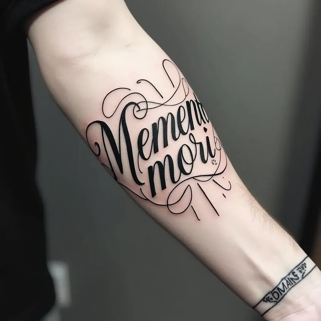 Lettering Memento Mori Typography