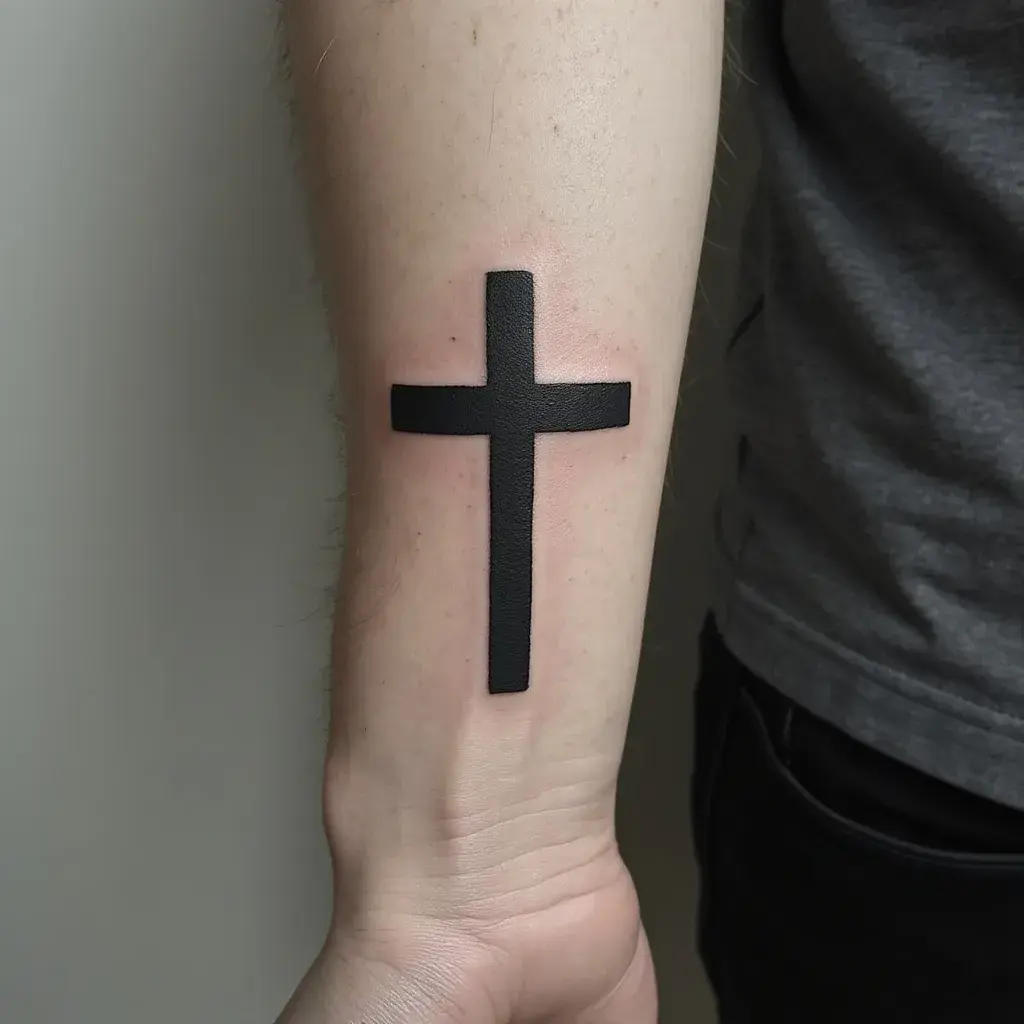 Minimalist Black Cross