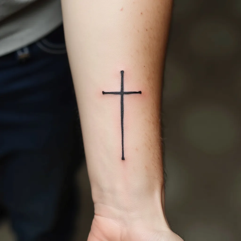 Minimalist Cross Outline