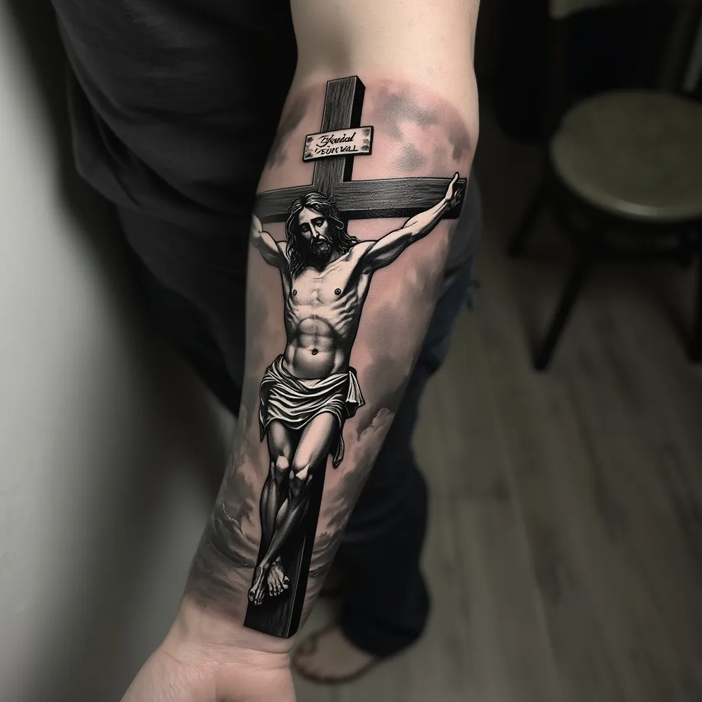 Monochrome Crucifixion