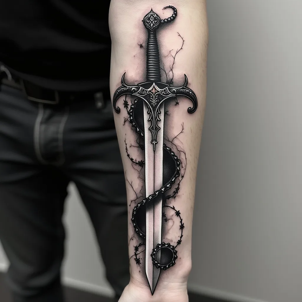 Ornate Sword Blackwork