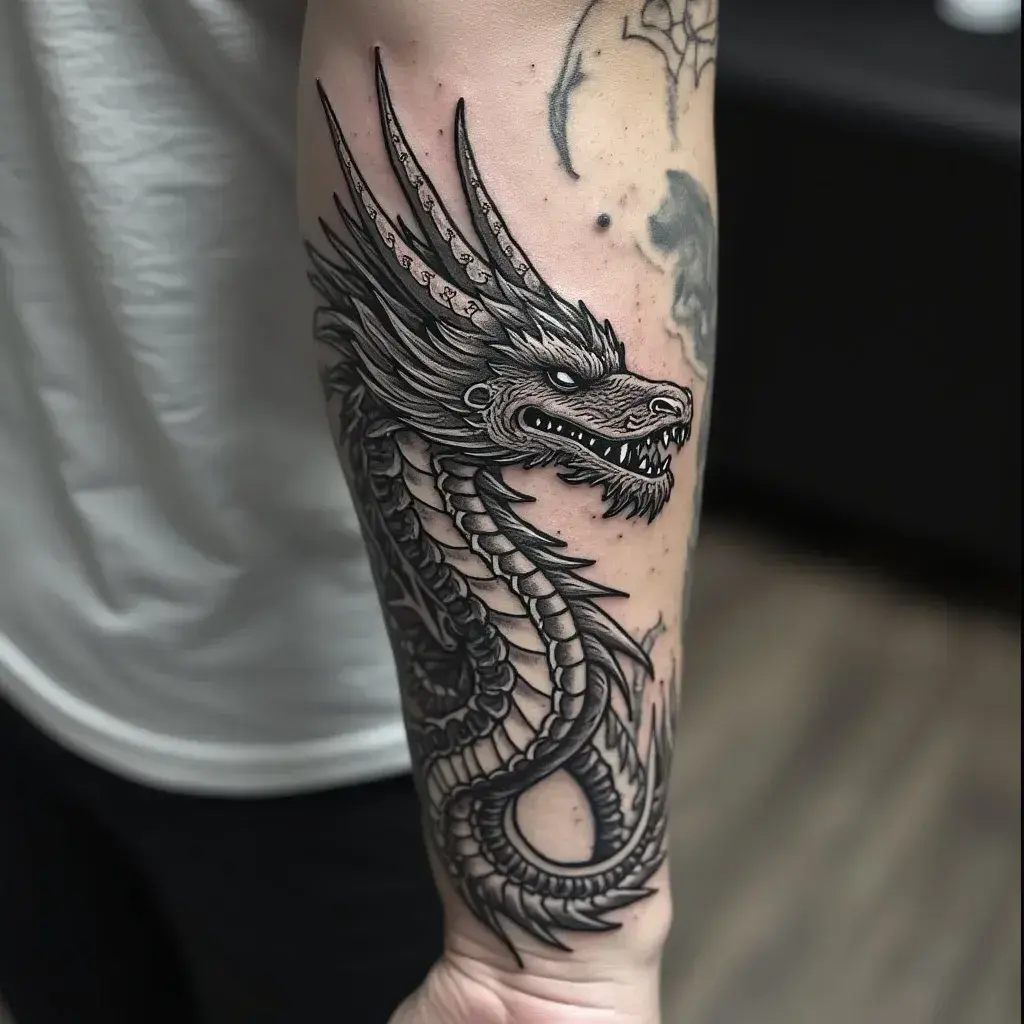 Portrait Dragon Tattoo