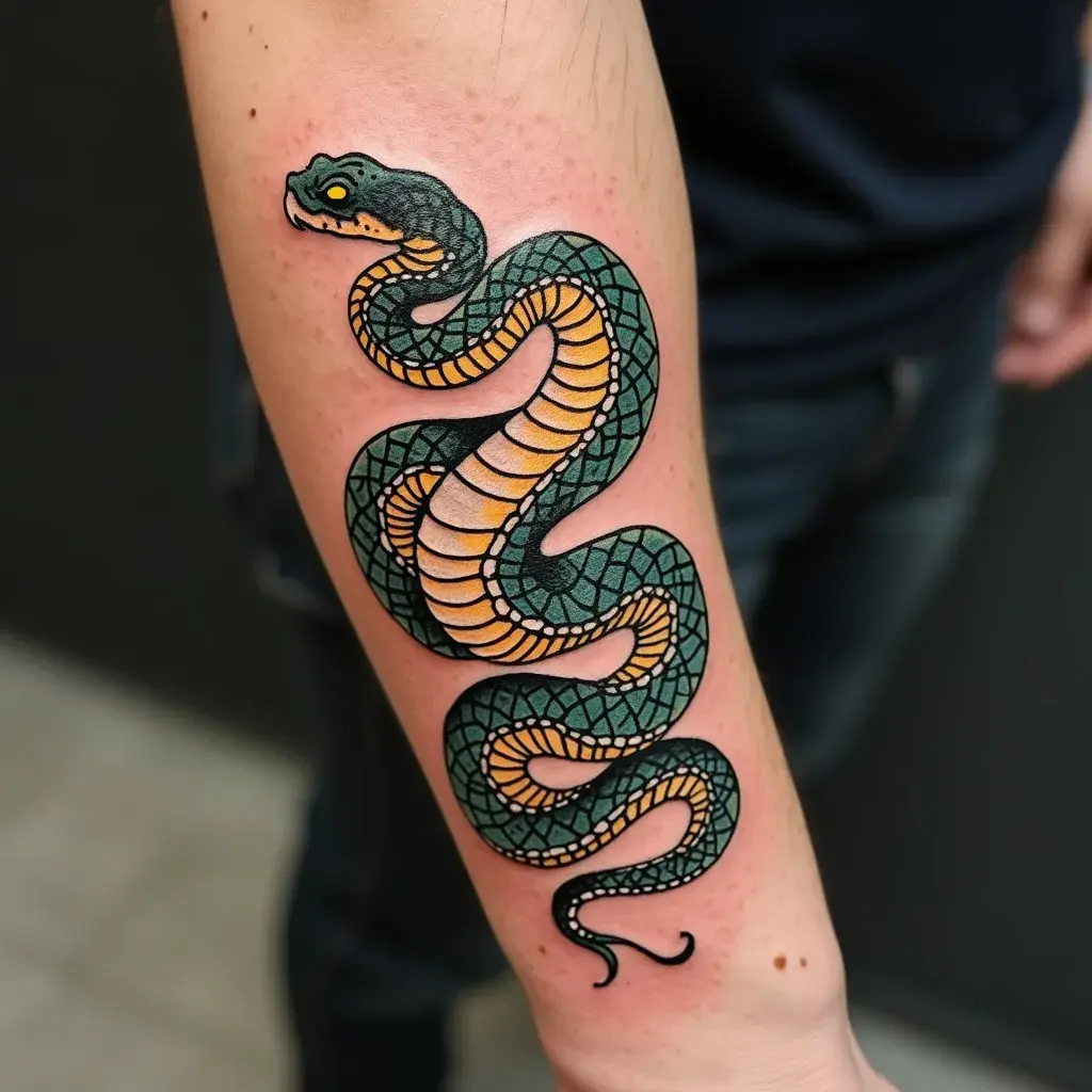 Realistic Full Color Snake