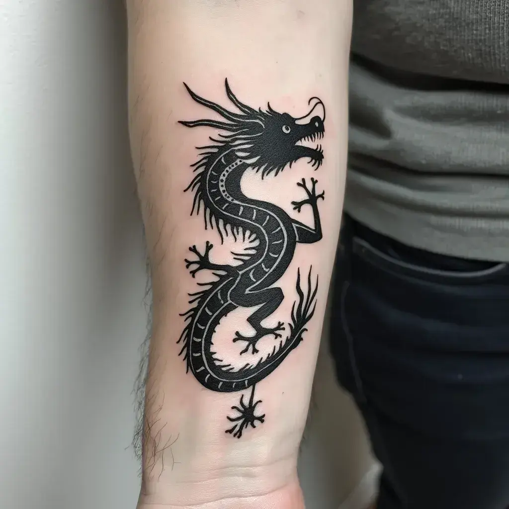 Sketch Dragon Tattoo