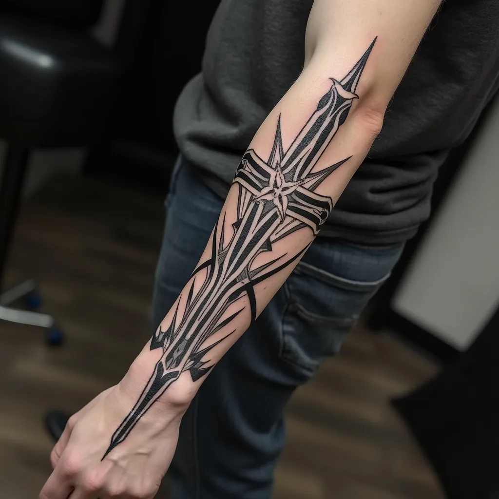 Tribal Cross Pattern