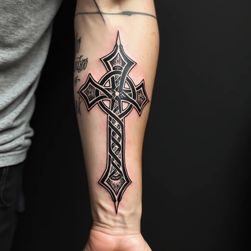 Tribal Interwoven Cross