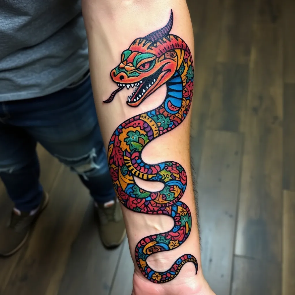 Tribal Pattern Snake