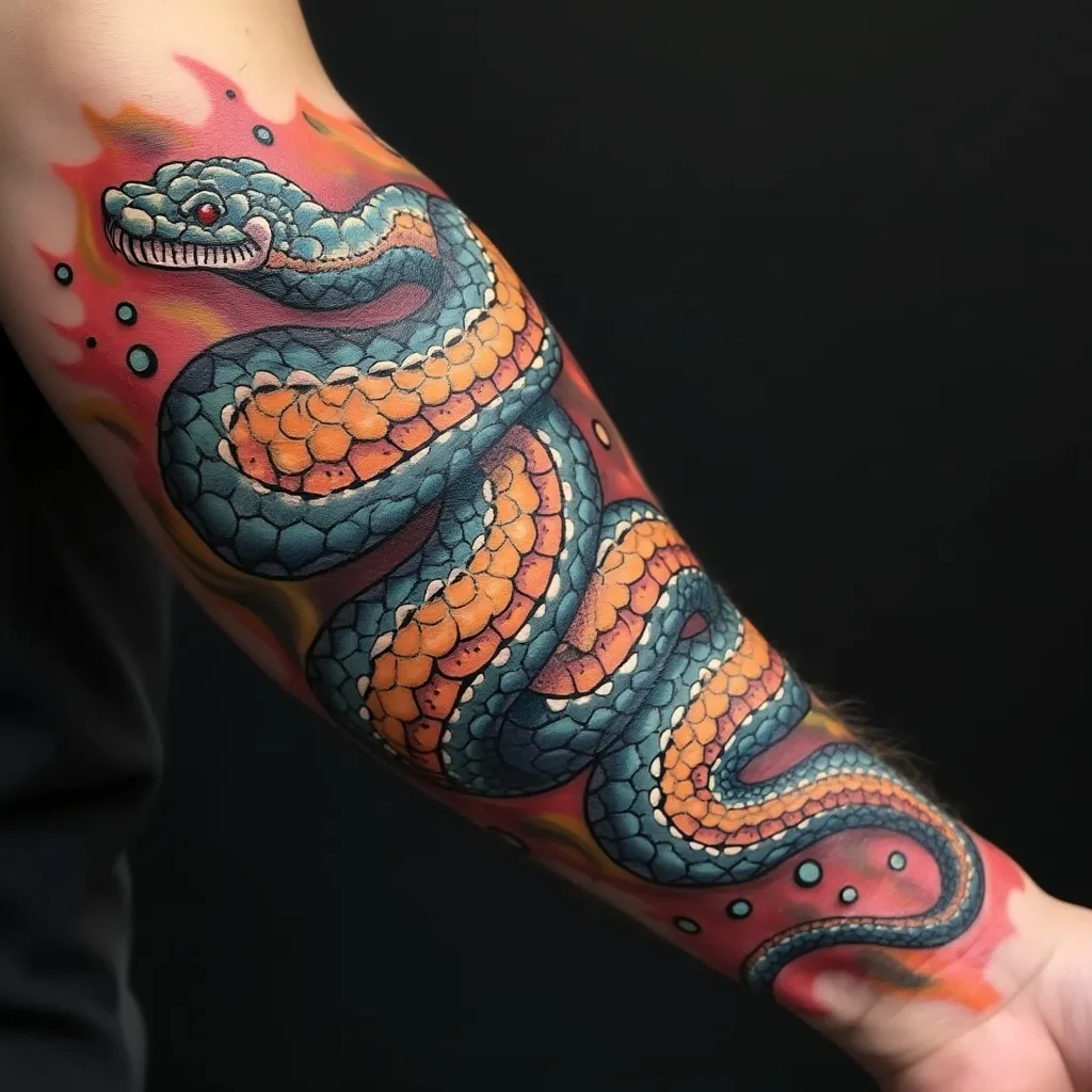 Vibrant Realistic Snake