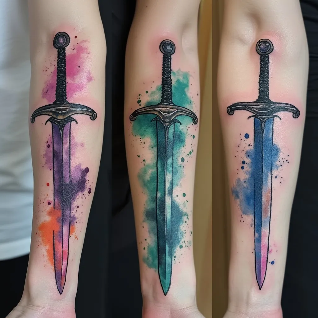 Watercolour Sword